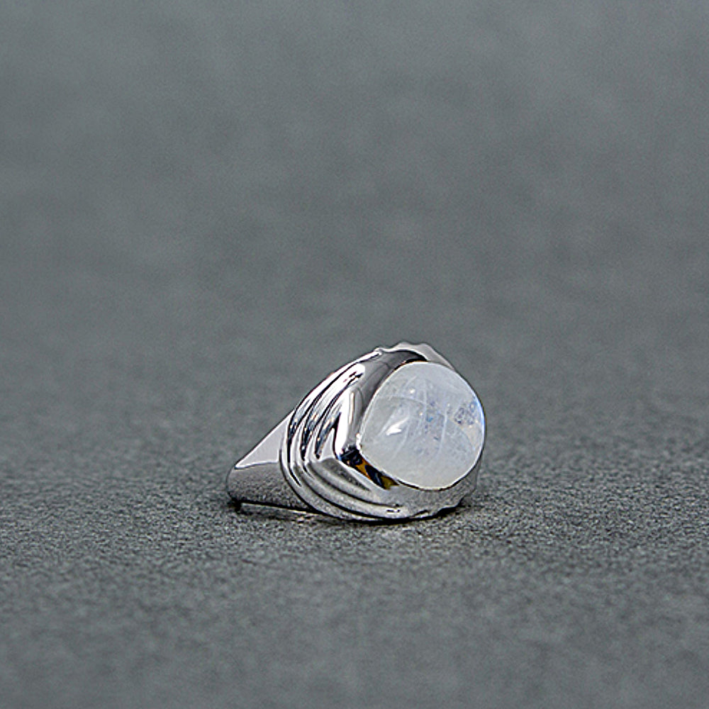 Architectural Moonstone Ring