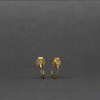 Elegant Hoop Stud Diamond Earrings