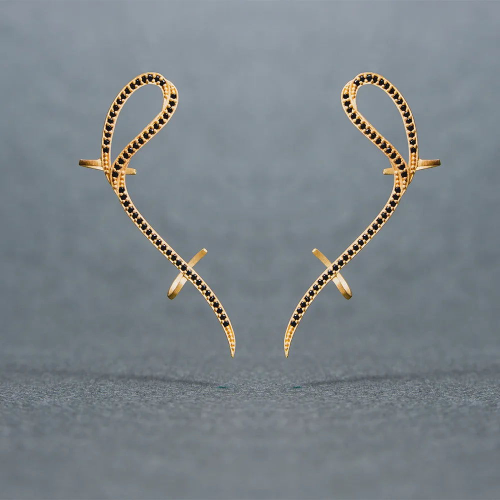 Flow Curve Ear Climbers