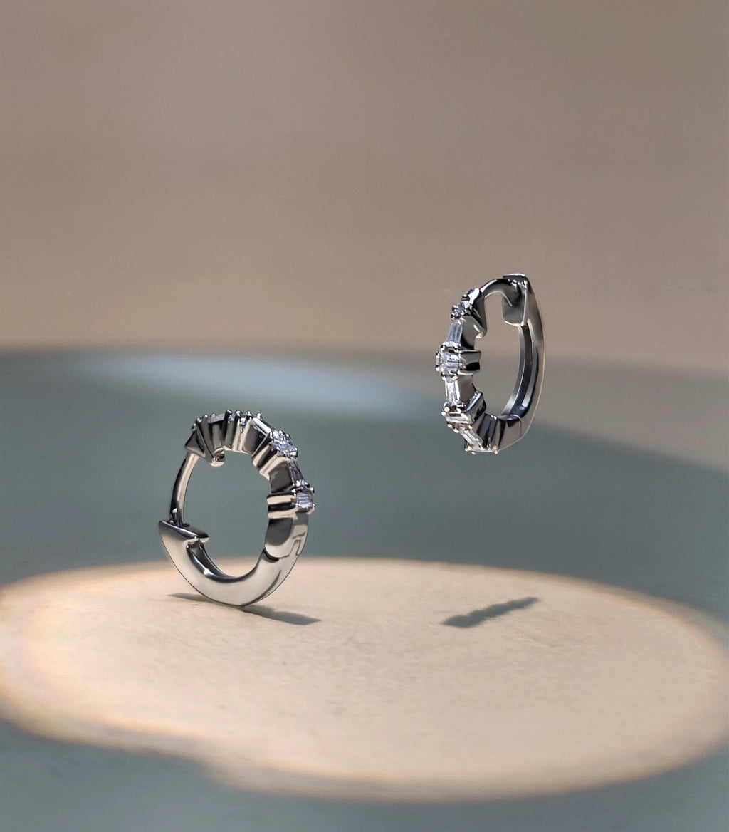 Classic Baguette Diamond Earrings