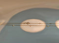 Minimal bezel-set diamond station chain Necklace