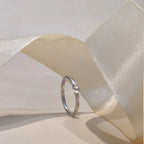 Delicate Triple Diamond Minimalist Ring