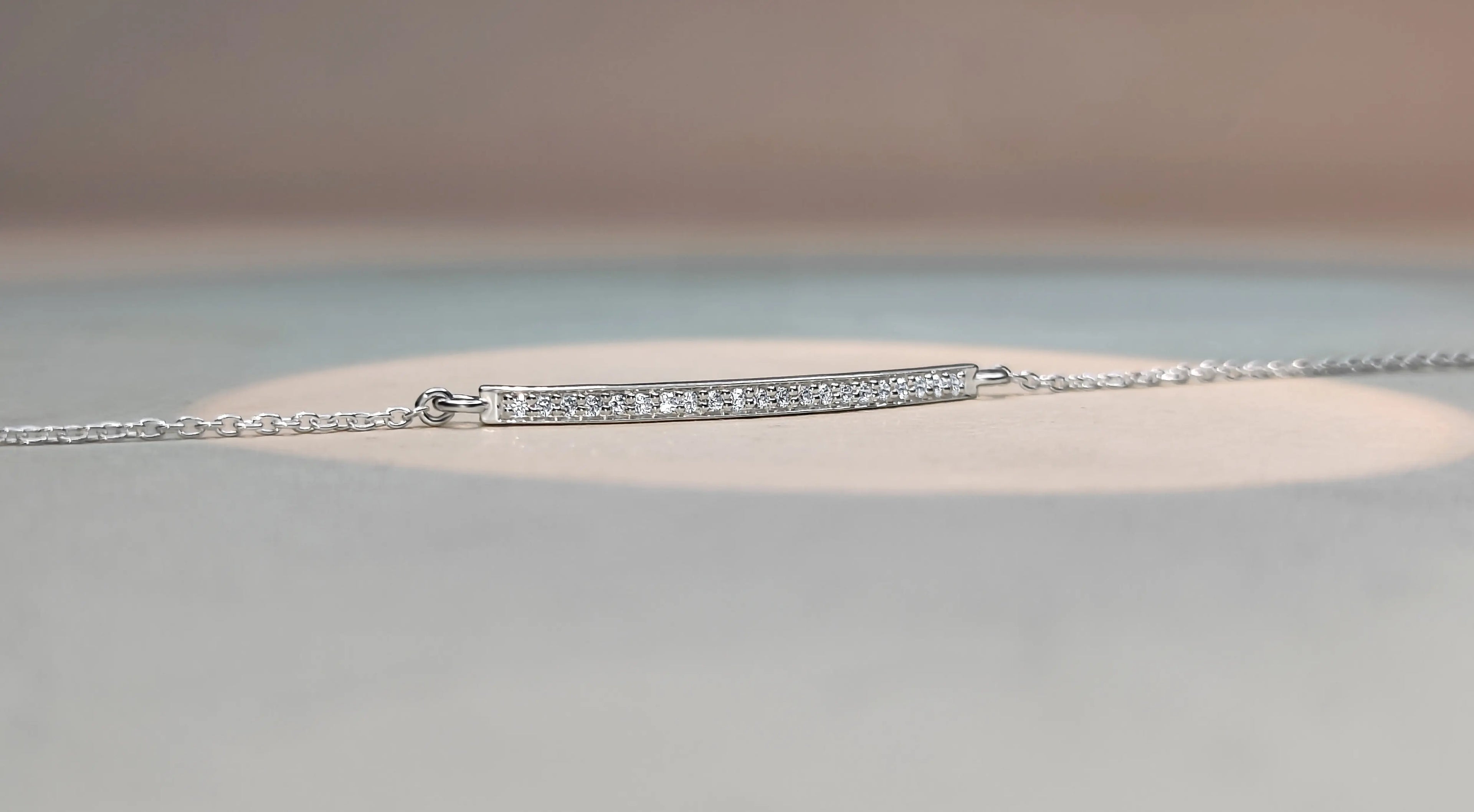Diamond Bar Bracelet