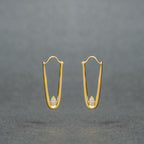 Silver Earrings for Women with Sculptural V Design