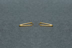 Silver Earrings for Women with Sculptural V Design