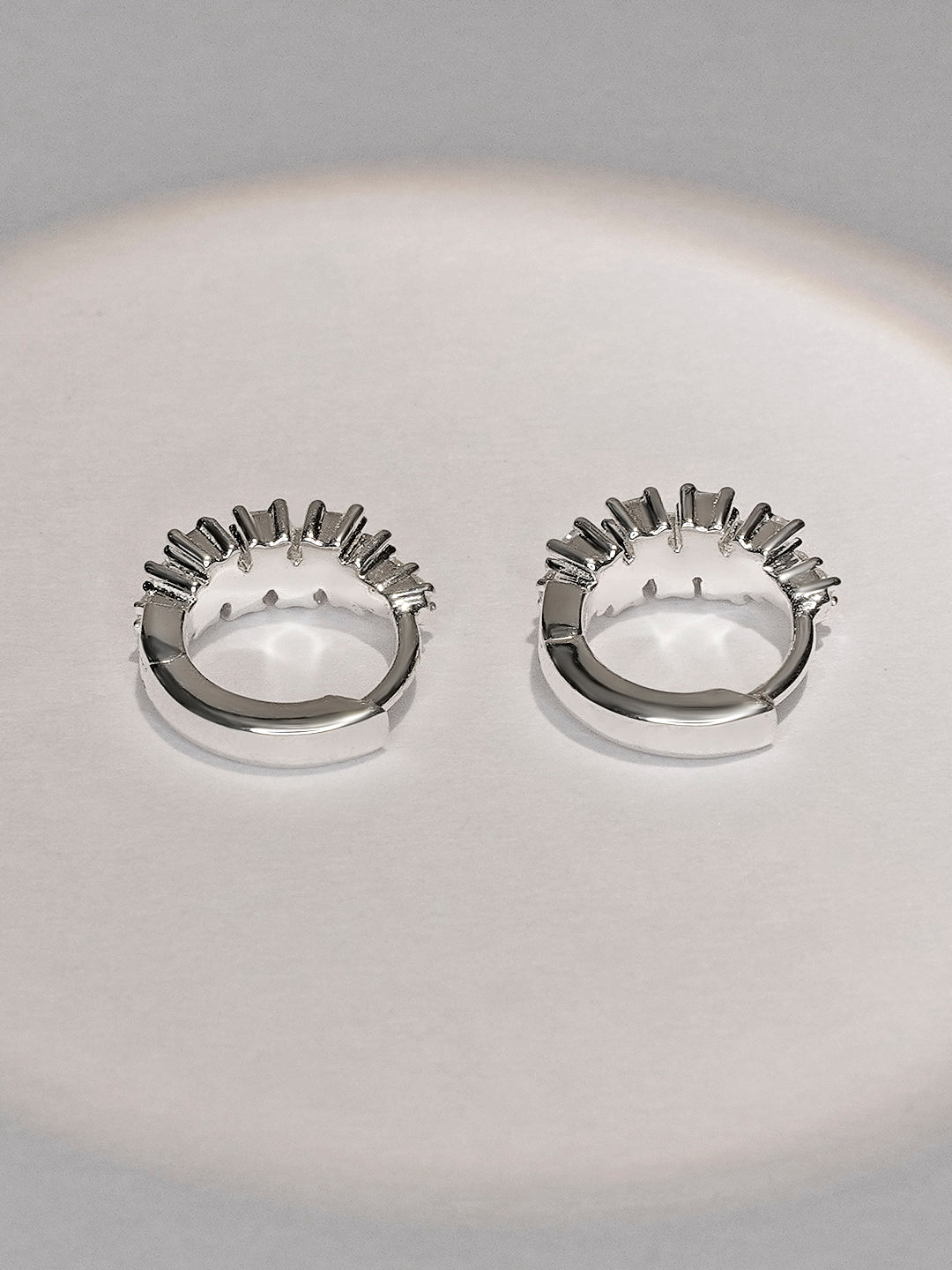 Baguette Diamonds Hoop Earring