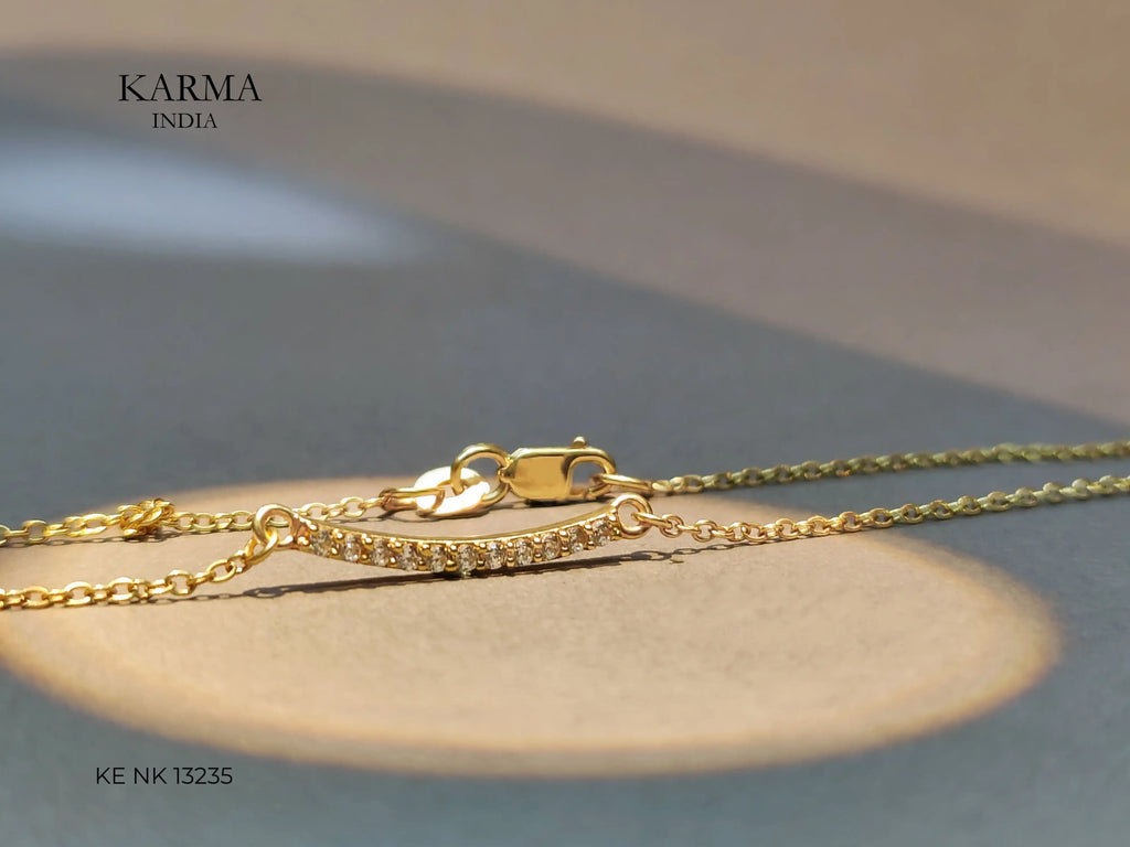 Classic Diamond Bar Necklace