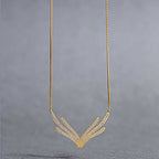 Celebrity Sterling Silver Necklace with Labradorite Stone