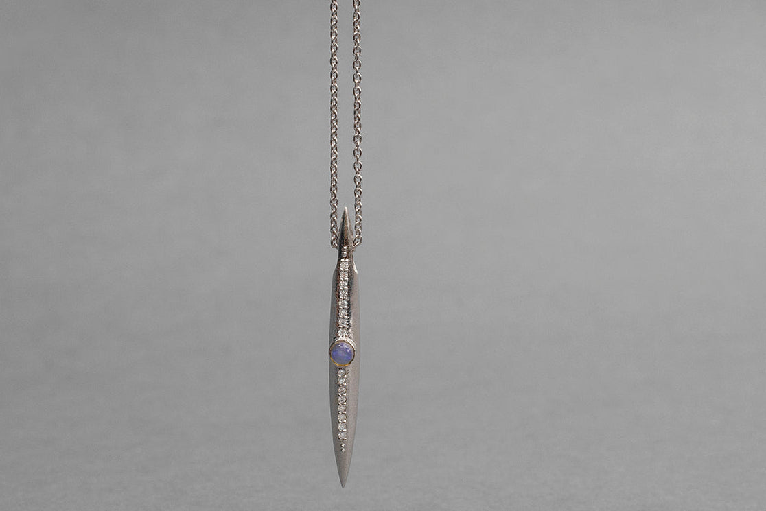 Sterling Silver Trillionated Pendant as Seen in Muze Magazine