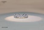 925 Sterling Silver Ring in Gold Plating with White Cz