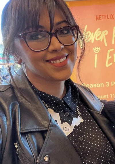 Sterling silver stud earrings featured at Vegavaan red carpet event 