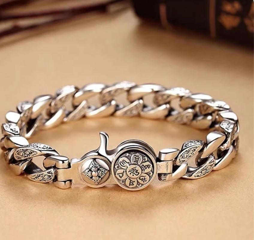 Sterling Silver Beej Mantra customised Bracelet