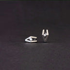Gold Plated Sterling Silver Gold Plated Ear Cuff Studded With White Cz