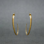 "Comma" Celebrity Sterling Silver Earrings Big