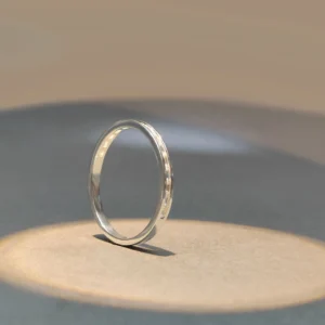 Elegant Slim Diamond Band Ring
