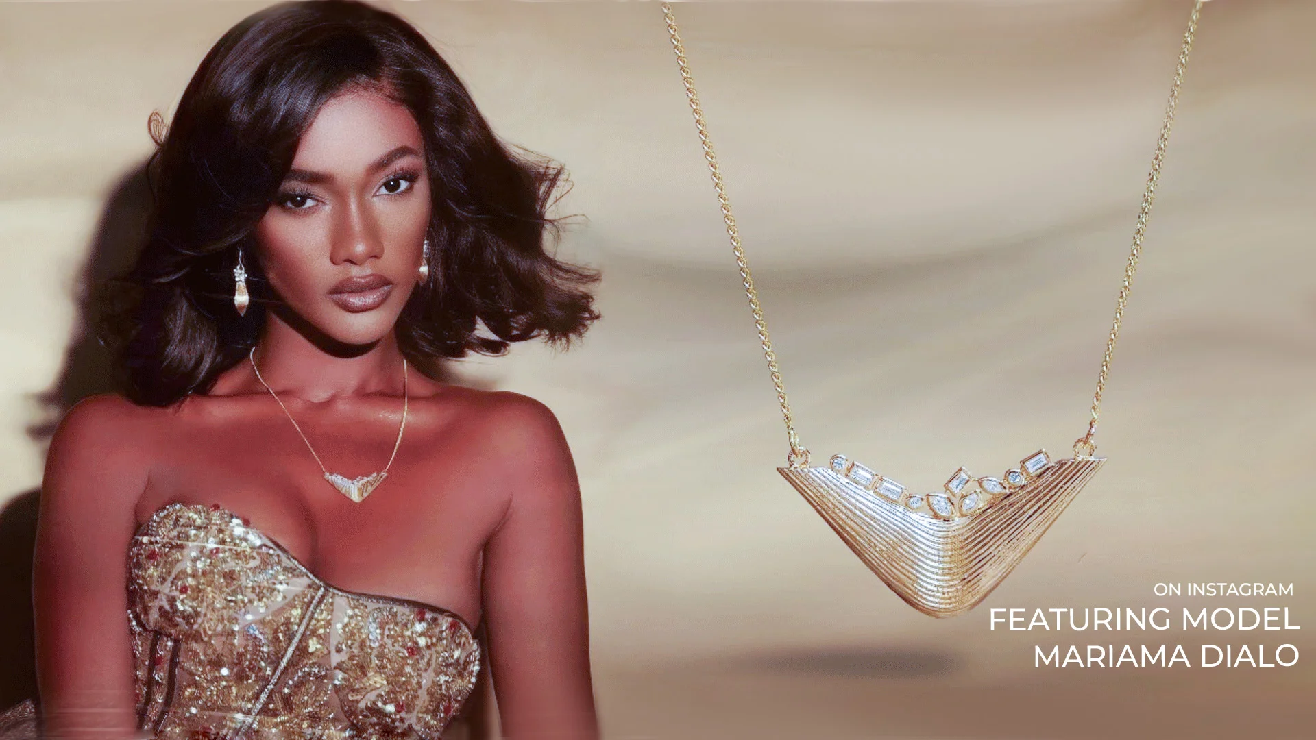 CELEBRITY NECKLACE AND EARRINGS