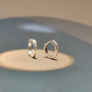 PAVE baguette EARRINGS