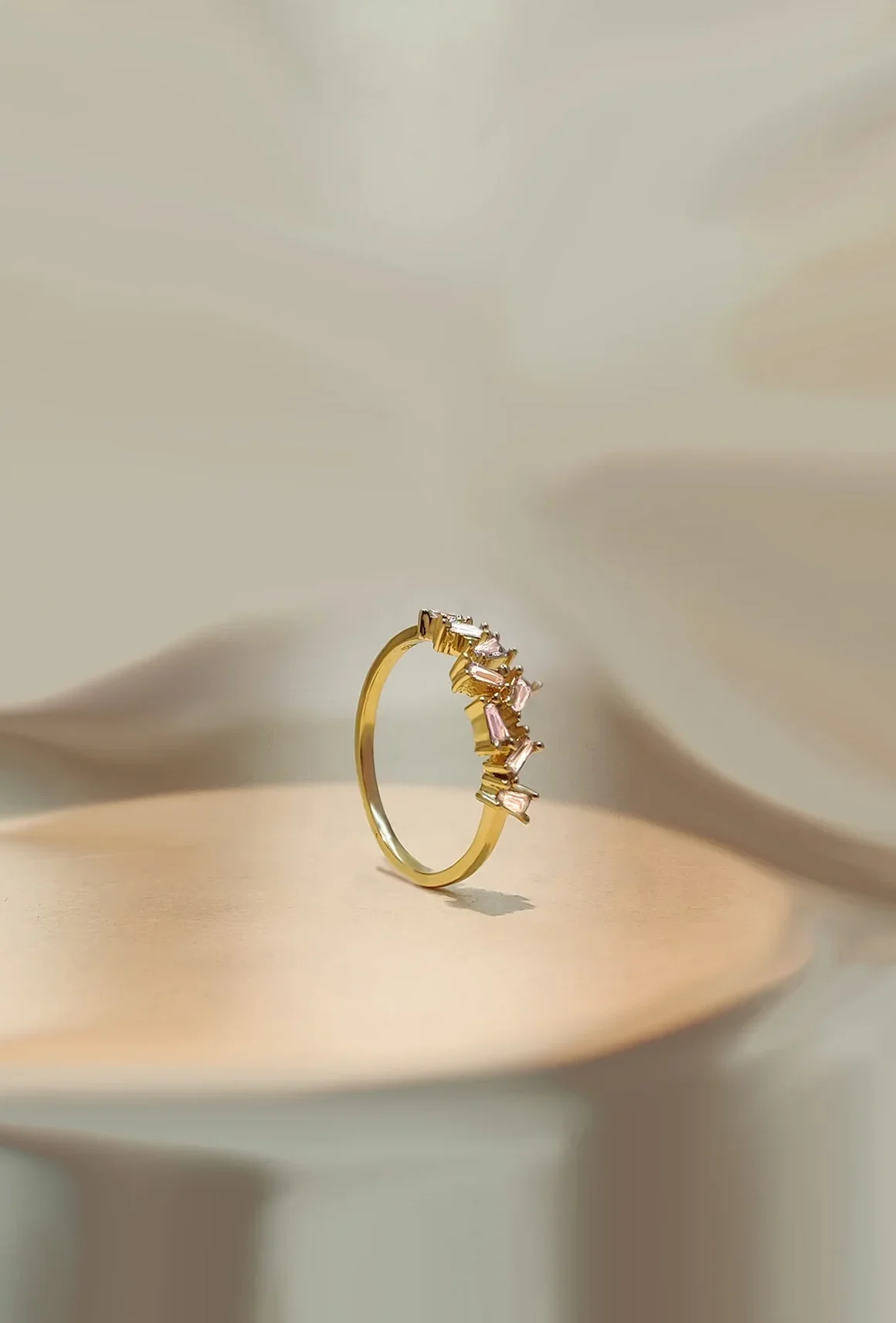 sterling silver diamond ring