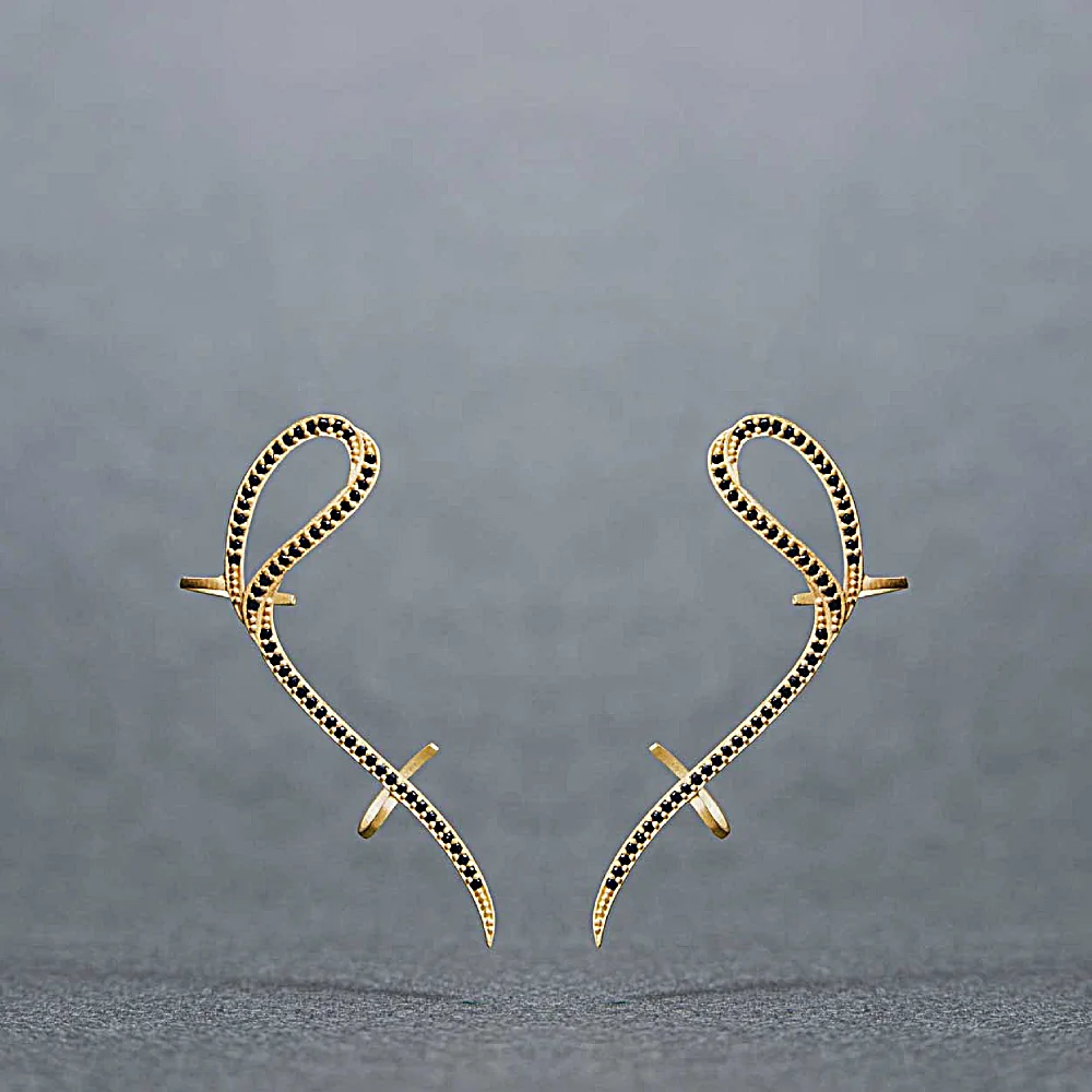 Flow Curve Ear Climbers - Image 2