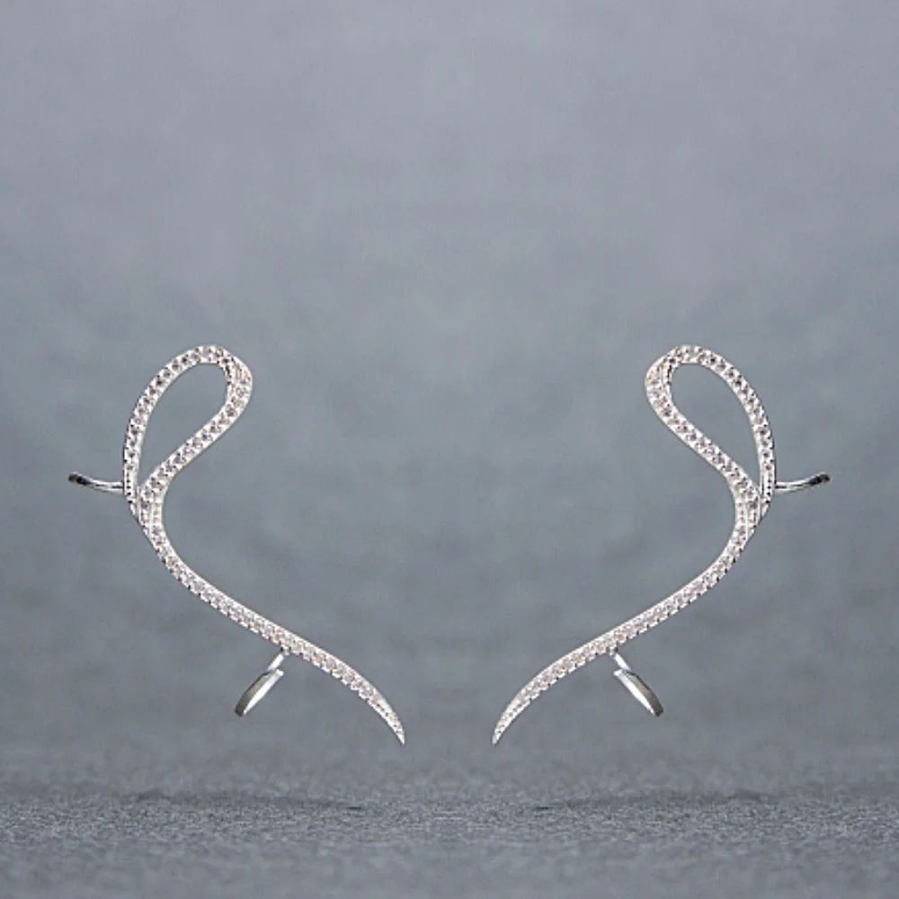 Flow Curve Ear Climbers